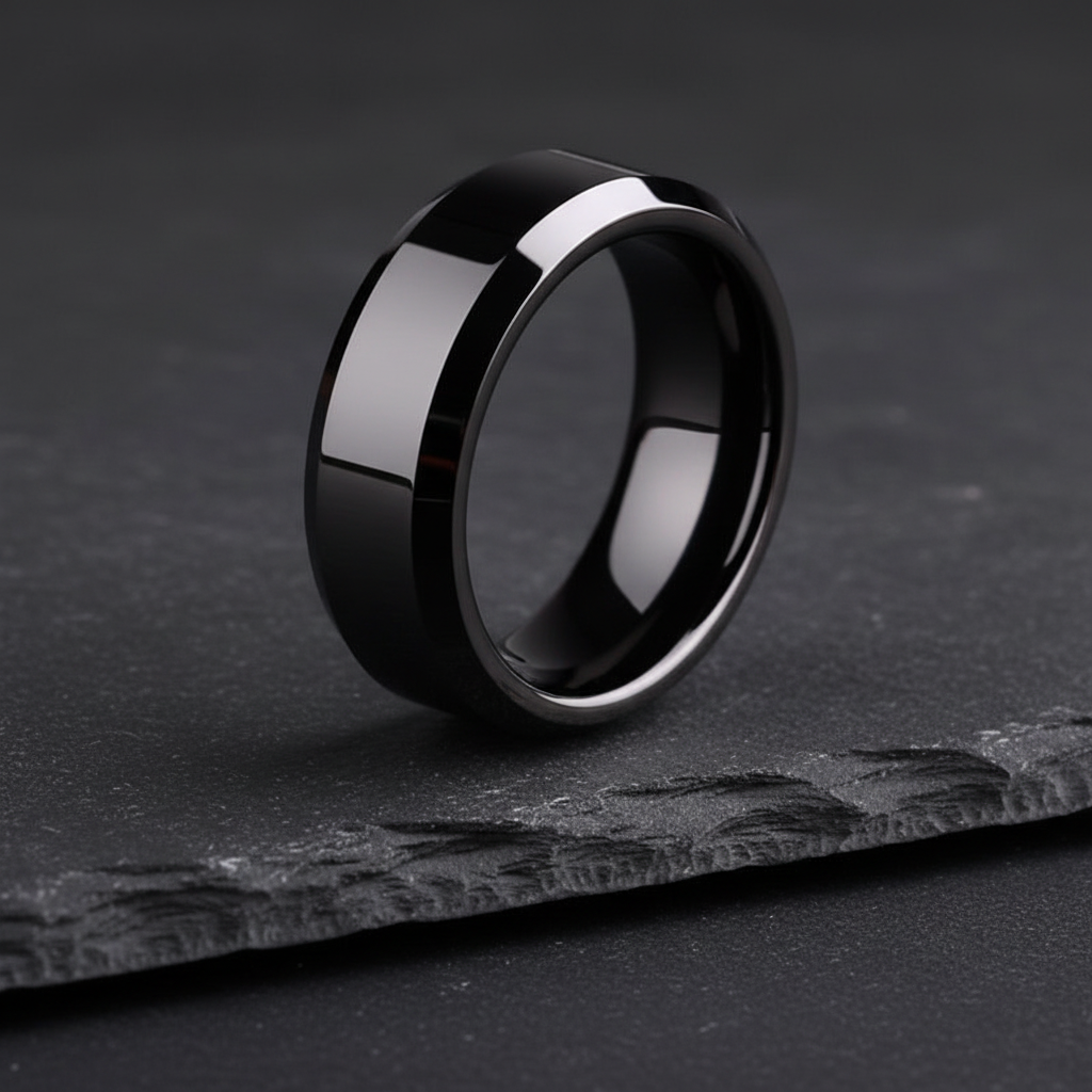 Zwarte ring luxe foto